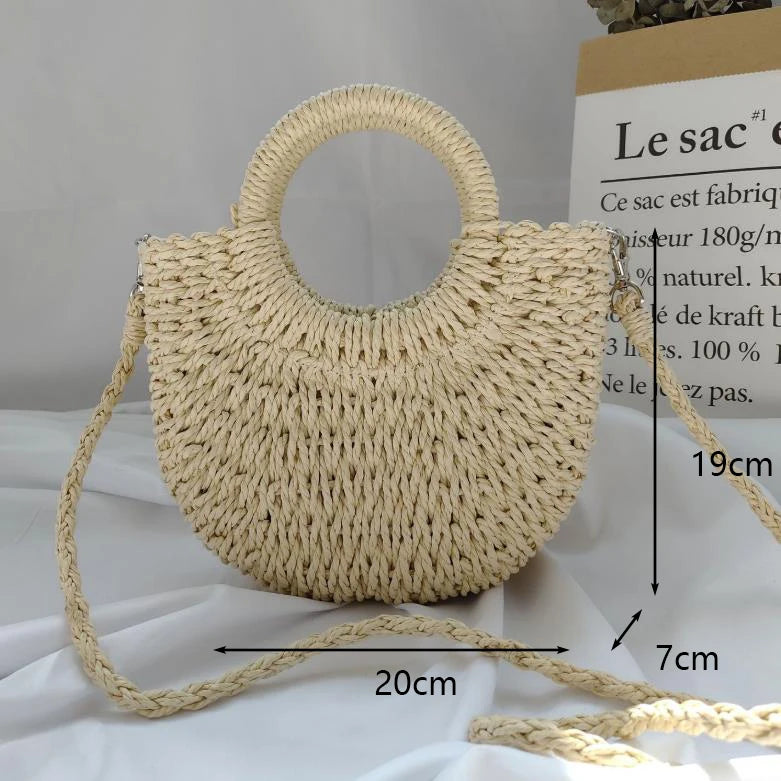 Casual Rattan Shoulder Bag