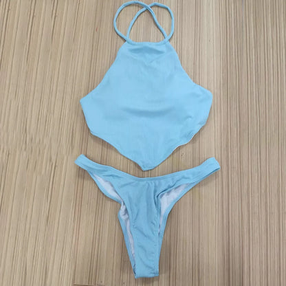 High Neck Bikini Set