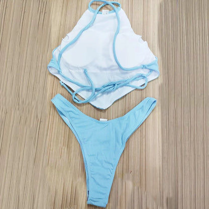 High Neck Bikini Set