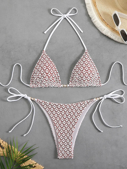 Sexy Halter High Waisted Bikini Set