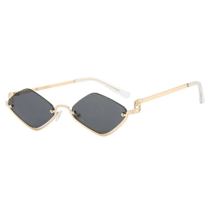 Stylish Metal Half Frame Women's Sunglasses