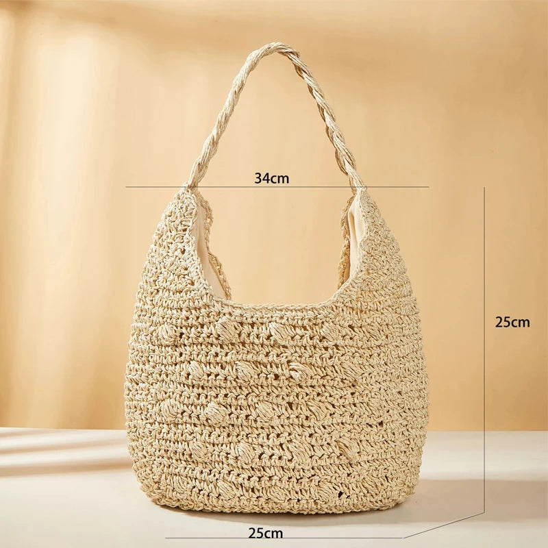 Fashion Straw Shoulder Bag