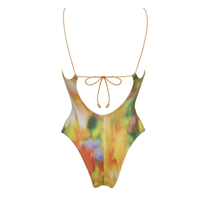 Brazilian Halter Ruffle Monokini