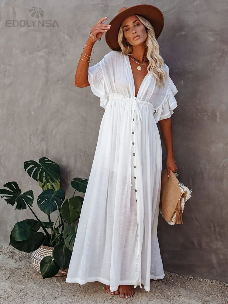 White Tunic Beach Dress