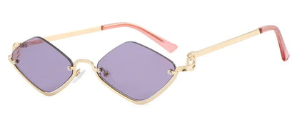 Stylish Metal Half Frame Women's Sunglasses