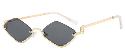 Stylish Metal Half Frame Women's Sunglasses